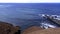 Ocean, rocks and black beach near El Golfo, Lanzarote, Canary Islands