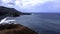 Ocean, rocks and black beach near El Golfo, Lanzarote, Canary Islands