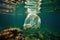 Ocean\\\'s Plight: Plastic Harming Marine Life and Amplifying Environmental Impact. Generative AI