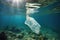 Ocean\\\'s Plight: Plastic Harming Marine Life and Amplifying Environmental Impact. Generative AI