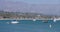 Ocean in Santa Barbara California with boats