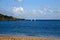 Ocean Scene with Sailboats and Lighthouse