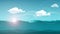 Ocean or sea horizon animated background