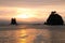 Ocean Silhouette Forks Washington