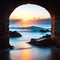 Ocean Stone Arch With Seascape