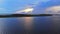 Ocean at sundown time sunset seascape horizon bay panoramic landscape