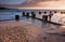 Ocean Sunrise Swimming Pool Bath at Coogee beach