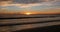 Ocean at sunset, Camargue in the South East of France, Real Time