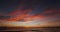 Ocean at Sunset, Camargue in the South East of France, Time Lapse