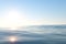 Ocean and sunshine, the beauty of nature, 3d rendering