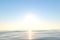 Ocean and sunshine, the beauty of nature, 3d rendering