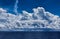 Ocean Thunderstorm with Cumulonimbus Clouds and Rain