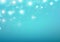 Ocean, underwater blue Bokeh blurry abstract background, magic stars glitter fantasy vector