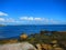 Ocean view from a rocky shore