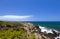 Ocean vista of rugged west coast of Maui
