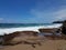 ocean water at Guajataca beach in Isabela Puerto Rico with rocks