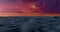 Ocean wave in evening. sunset over the sea with sun reflection. sun rise with ocean wave over 4k resolution.