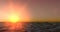 Ocean wave in evening. sunset over the sea with sun reflection. sun rise with ocean wave over 4k resolution.