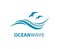 Ocean wave logo