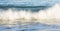 Ocean wave splash blue water breaking rocks headland sea Australia