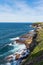 Ocean waves along the Bondi to Coogee coastal walk, Sydney, Australia