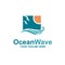 Ocean waves emblem