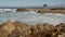 Ocean waves and rocks, Monterey, Northern California, USA. 17-mile drive near Big Sur, seaside golf tourist resort on