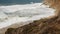 Ocean waves and rocks, Monterey, Northern California, USA. 17-mile drive near Big Sur, seaside golf tourist resort on