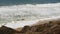 Ocean waves and rocks, Monterey, Northern California, USA. 17-mile drive near Big Sur, seaside golf tourist resort on