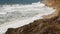 Ocean waves and rocks, Monterey, Northern California, USA. 17-mile drive near Big Sur, seaside golf tourist resort on