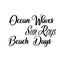 Ocean waves, Sun rays, Beach days