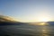 Ocean .Waves wind and clouds. Landscapes of Madeira. Surf. Horizon. Blue sky and clouds.