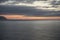 Ocean .Waves wind and clouds. Landscapes of Madeira. Surf. Horizon. Blue sky and clouds.