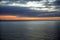 Ocean .Waves wind and clouds. Landscapes of Madeira. Surf. Horizon. Blue sky and clouds.