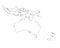 Oceania outline map