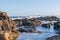 Oceanic coast in eastern Uruguay