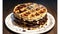 Oceanic Delicacy Nori Seaweed Fusion on National Waffle Day.AI Generated