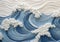 Oceanic Wonders: A Paper Sculpture of Pristine Waves and Texture