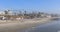 Oceanside beach view from pier