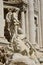 Oceanus god and triton from Trevi Fountain in Rome