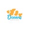 Ocellaris clownfish sea logo design