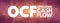 OCF - Operating Cash Flow acronym, business concept