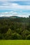 Ochodzita hill from meadow above Jaworzynka village in Poland