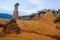 Ochre rock formations in French Colorado, Provence, France