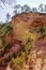 Ochre Trail in Roussillon town, France