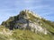 Ochsenchopf mountain above the Wagital valley Waegital and alpine Lake Wagitalersee Waegitalersee, Innerthal