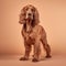 ocker spaniel in full length, photography, studio photo. AI generated