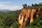 Ocre footpath in French `Sentier des Ocres`