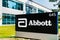 Oct 15, 2019 Sunnyvale / CA / USA - Close up of Abbott Laboratories sign at their headquarters in Silicon Valley; Abbott