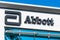 Oct 15, 2019 Sunnyvale / CA / USA - Close up of Abbott Laboratories sign at their headquarters in Silicon Valley; Abbott